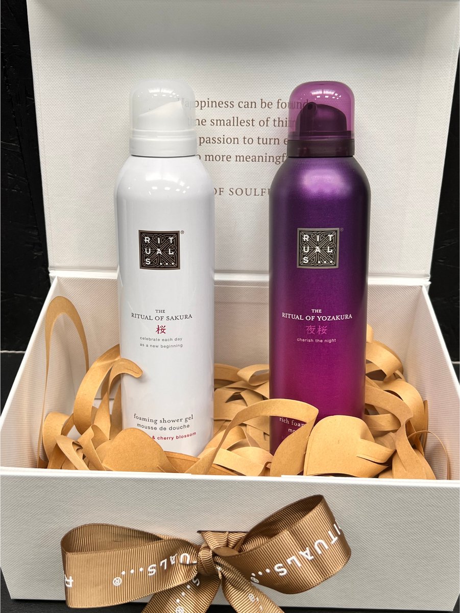 Rituals - Geschenkset - Sakura Shower Gel 200 ml - Yozakura Shower Gel 200 ml - Originele RITUALS Cadeaubox