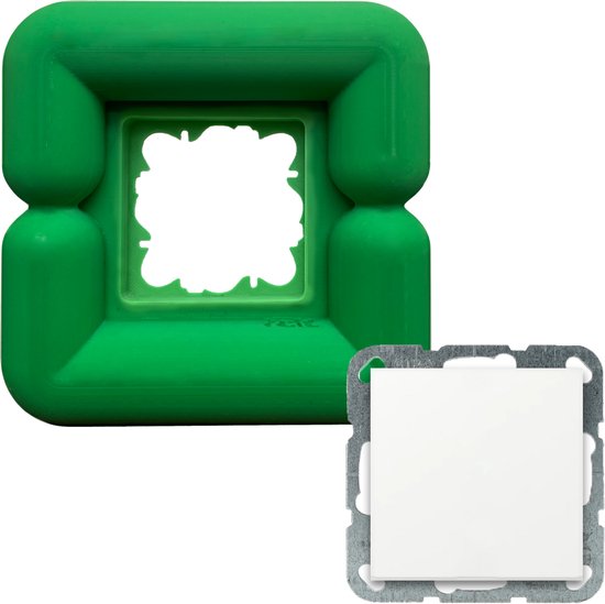Beekeg 6 stuks lichtschakelaarbescherming, wandbescherming, behangbescherming, stopcontactkap, bescherming voor elk schakelaarprogramma (transparant, 6