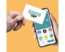 MikaMax Digitaal Visitekaartje – NFC Card – Social Tap – Contactloos Netwerken – PVC Pasje Wit