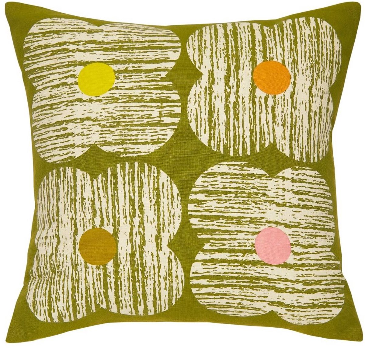 Orla Kiely Textured Flower Moss sierkussen - 45x45 cm