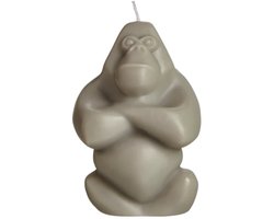 foto van Kosta Boda Gabba Gabba gorilla kaars H11.5cm zwart