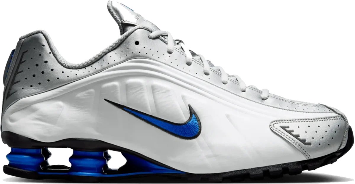 Sneakers Nike Shox R4 ” Metallic ” Zilver