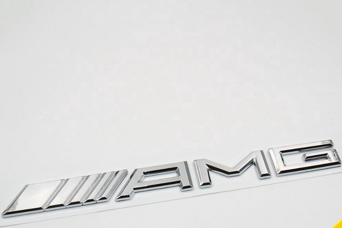 AMG Embleem Mercedes Badge - voor achterklep - chroom - zelfklevend