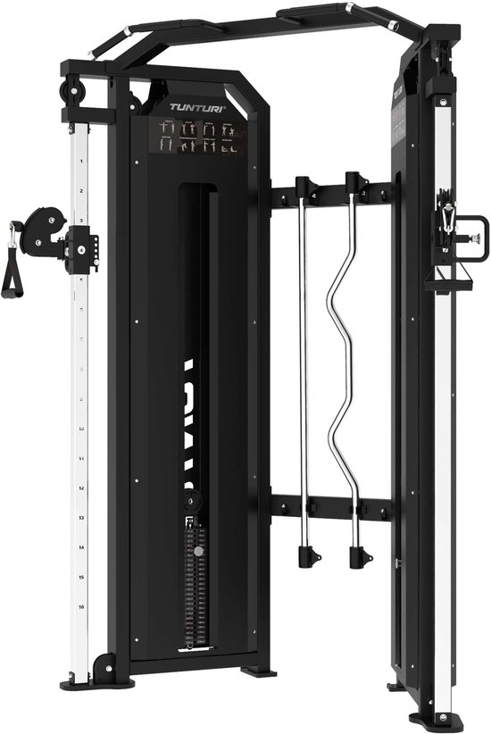 Tunturi Platinum Functional Trainer - Fitness apparaat - Train alle spiergroepen - Homegym met 200 kg gewichtstapel - Selectorized - V-series