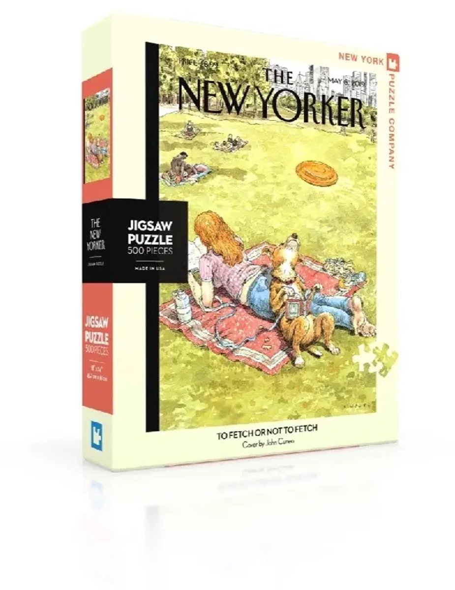 New York Puzzle Company Puzzel To Fetch or Not To Fetch - 500 stukjes