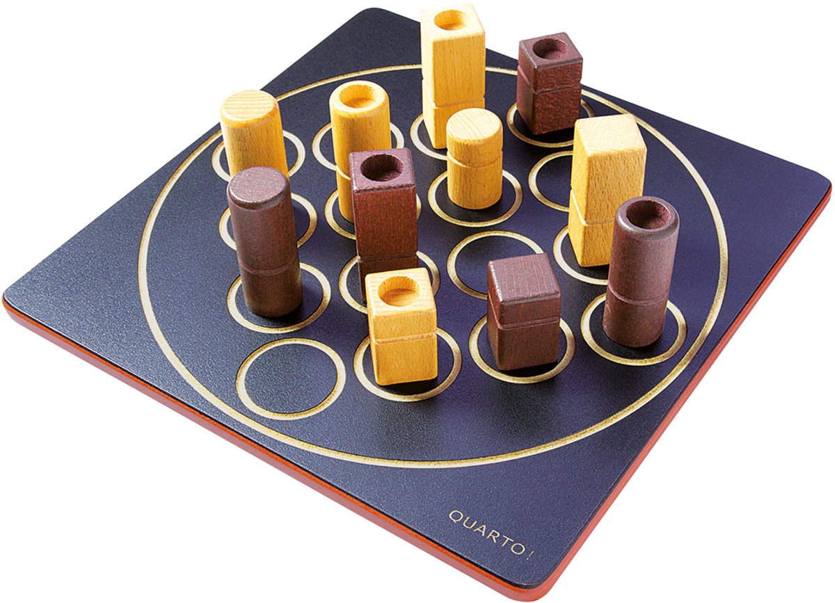 Gigamic - Quarto - Strategisch Denkspel voor Twee Spelers - Vanaf 8 Jaar - Bordspel - NL GB FR DE ES IT — cadeau in Spellen & Speelgoed - foto 5