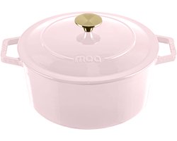 MOA Gietijzeren Braadpan - 5,7L Stoofpot - Voor Alle Warmtebronnen incl. Inductie - Met Deksel - Ø…
