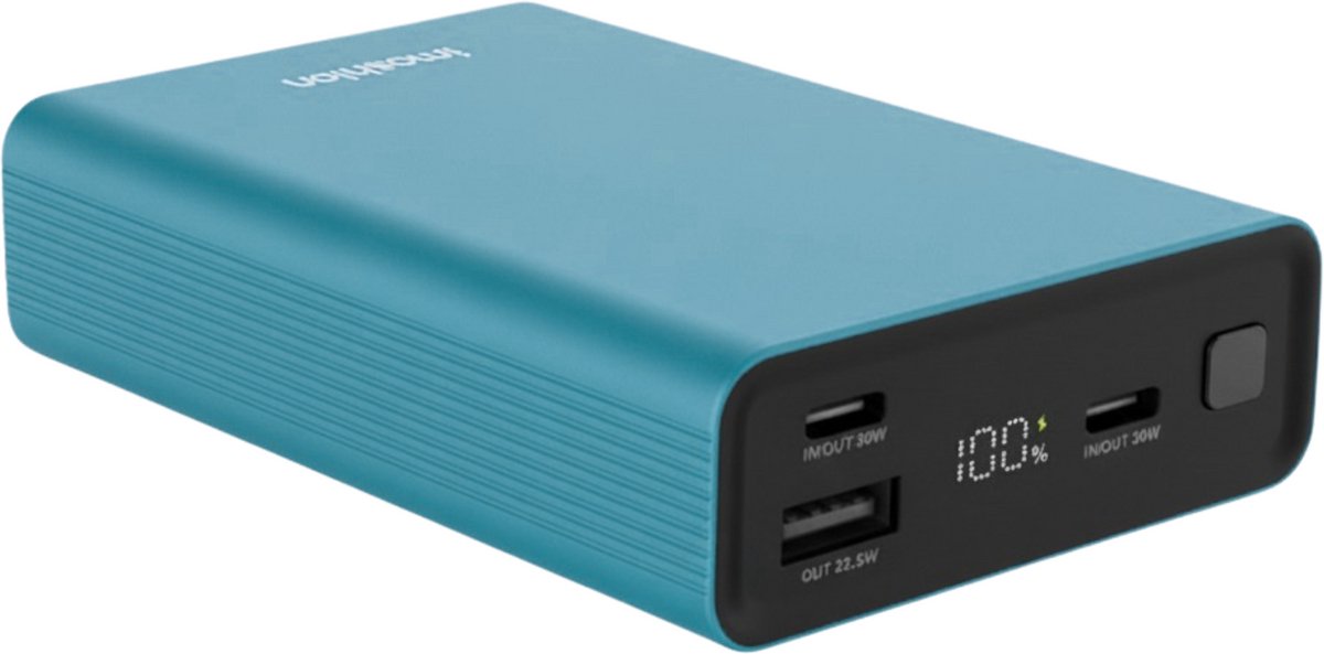 imoshion Powerbank 20000 mAh - 30W Ultra Snellader - LED indicator - USB C & USB A - Geschikt voor o.a. iPhone en Samsung - Universeel - Groen - imoshion - €29,99
