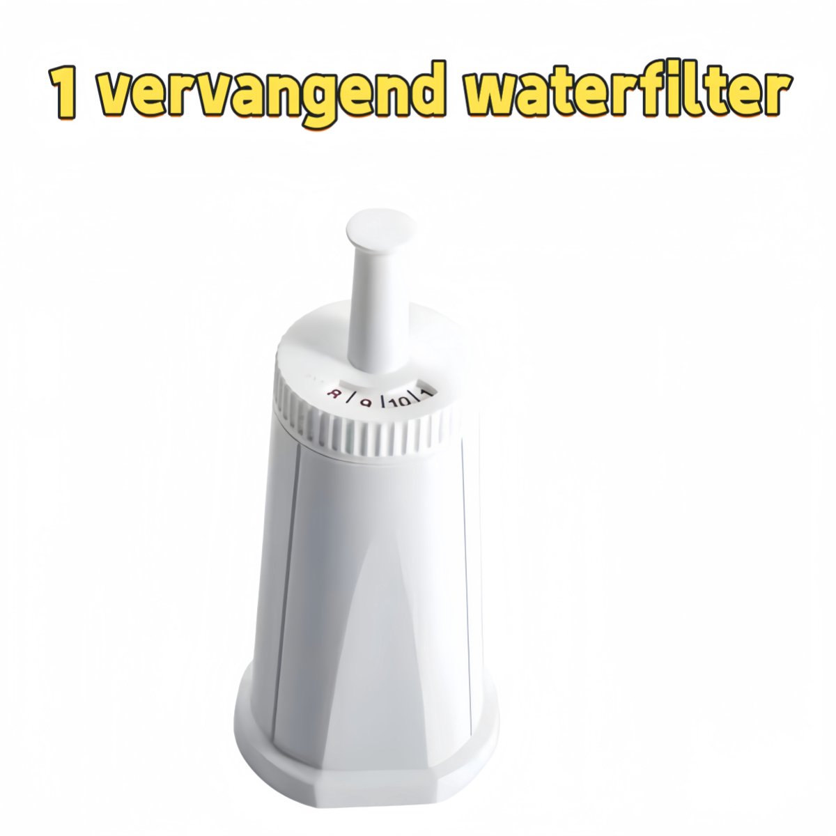 1 - Vervangend waterfilter - Voor espressomachines - Wit