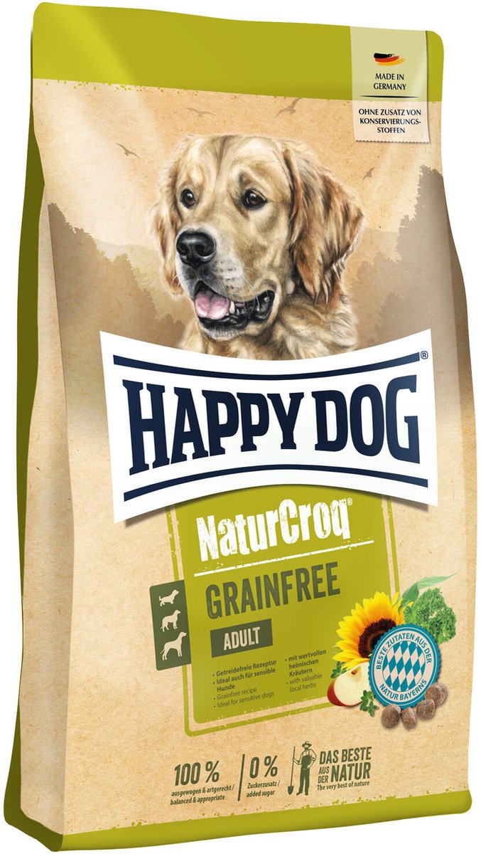 Happy Dog Nature Croq Graanvrij - Zalm en Gevogelte - 11 kg