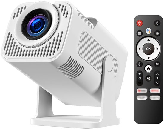 Muzee, Android Tv Projector Wifi Home Theater Game Video 4K Scherm Video Lcd Android Home Smart Hy320 Mini 4K Projector