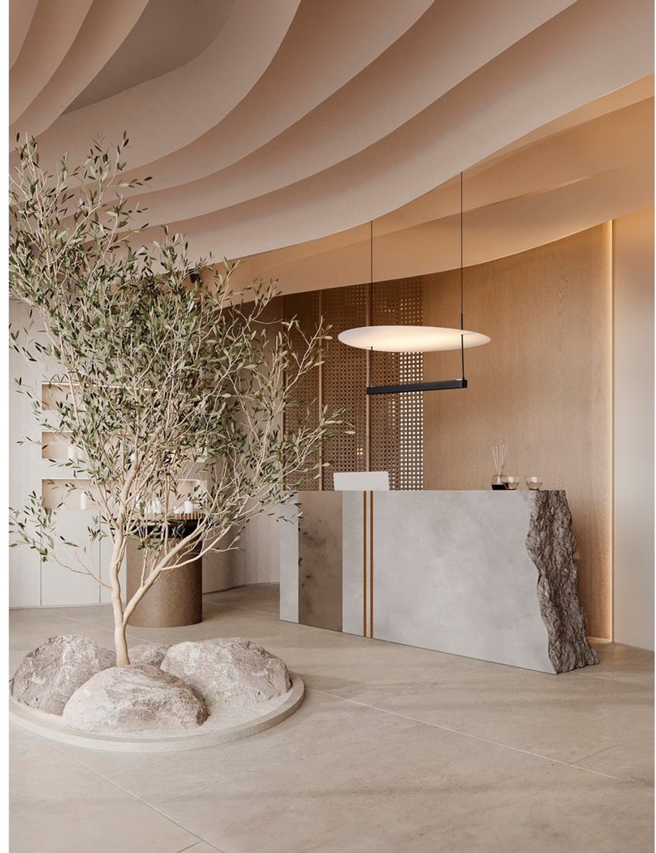 Lyora Design hanglamp Diona Ø 60cm zwart met wit - 9580672