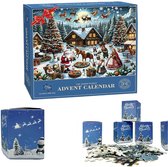 Calendrier de l'Avent Puzzle Noël 1008 pièces 2025 - Art festif Santa, construction robuste pour Calendrier de l'Avent Puzzle Noël 1008 pièces 2025 - Art festif Santa, construction robuste pour