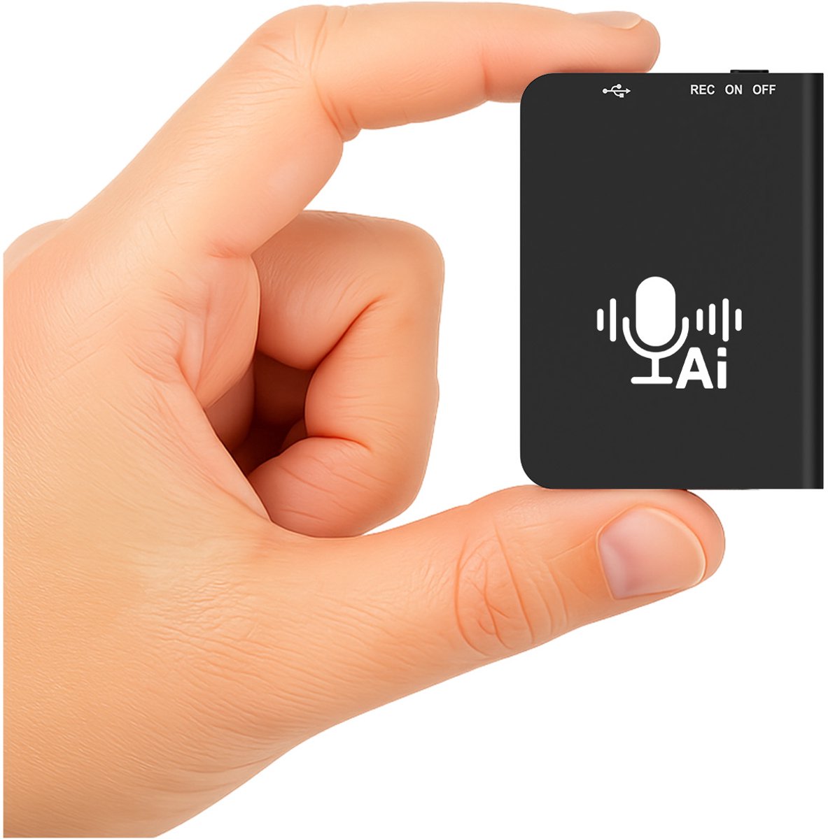 AI-Voice Recorder 32GB - Spraakrecorder -Opnameapparaat met AI functie, App-bediening, Transcriptie en Samenvatten - Real Time Vertaling - Mindmap Functie - Bluetooth - Voor Vergaderingen en Colleges