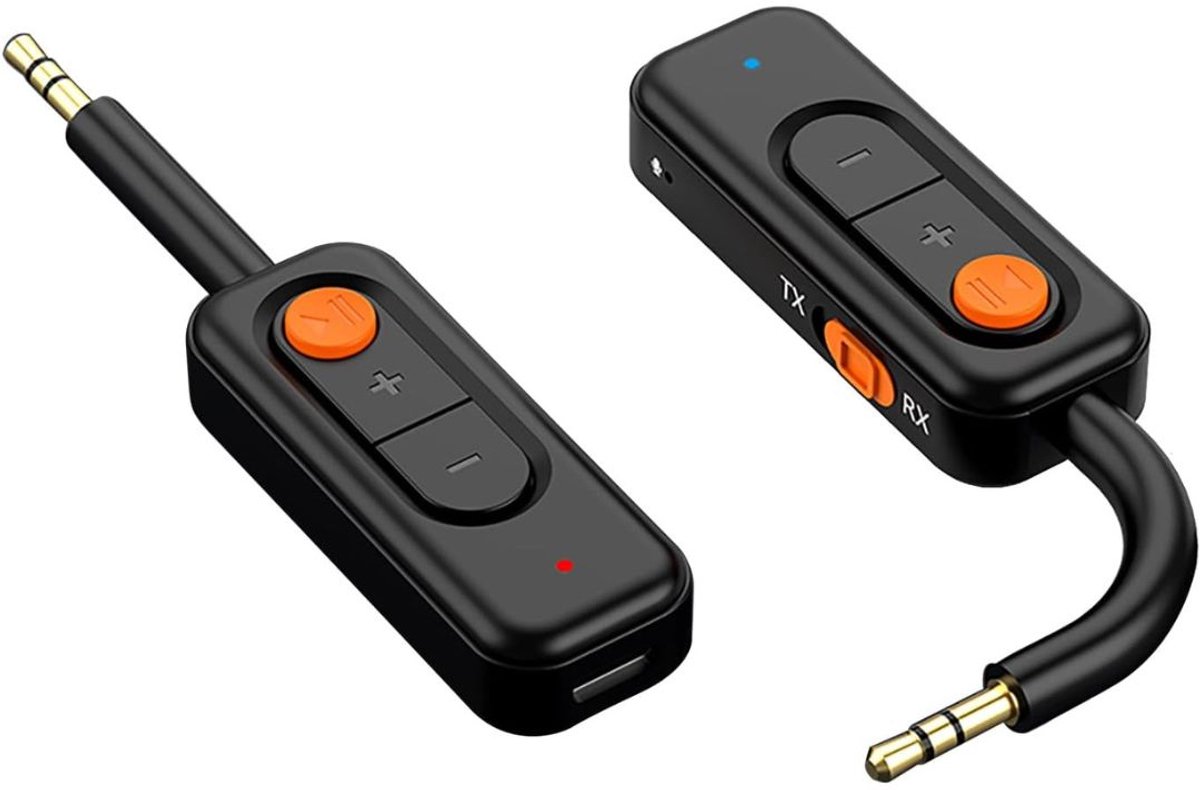 Bluetooth Receiver Aux - Ontvanger - Carkit - Zwart