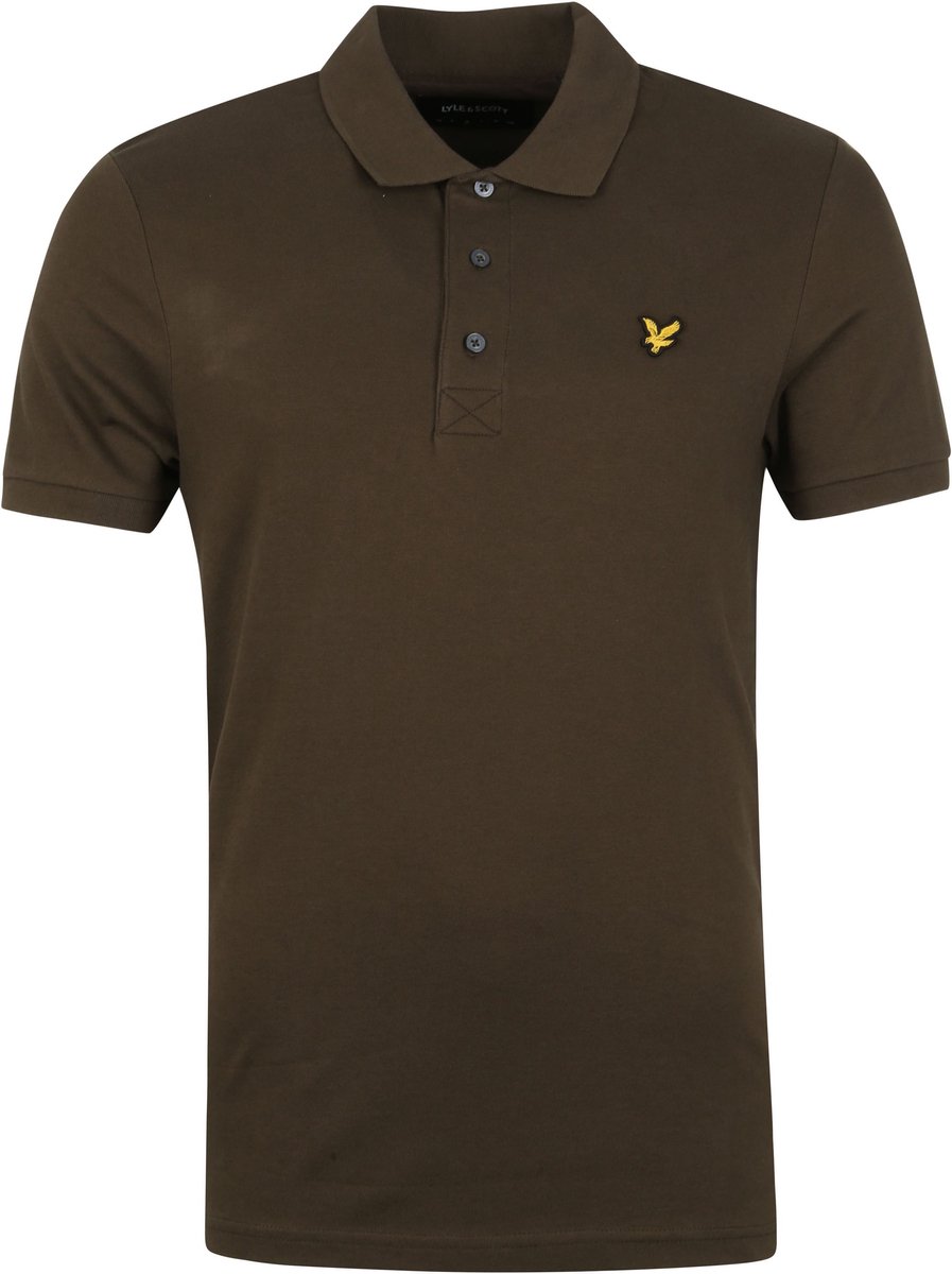 Lyle and Scott Polo Olive - Maat L - Heren