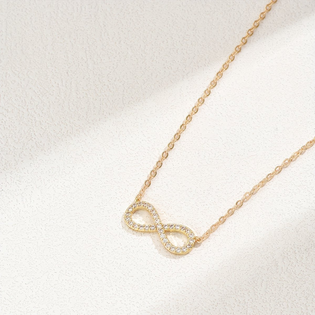 Sjika - Infinity Ketting Dames – 18K Goud Verguld – Zirkonia – Cadeau voor Haar
