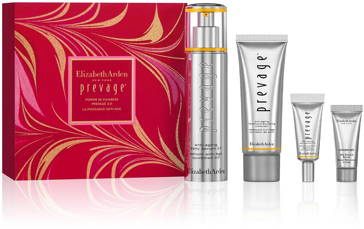 Elizabeth Arden Prevage 2.0 – Skincare Set – Anti-Aging – Serum & Cleanser - 4 Delig