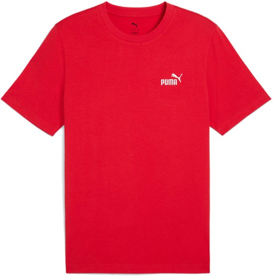 Puma Ess Small No. 1 Logo T-shirt Met Korte Mouwen Rood M Man,Vrouw