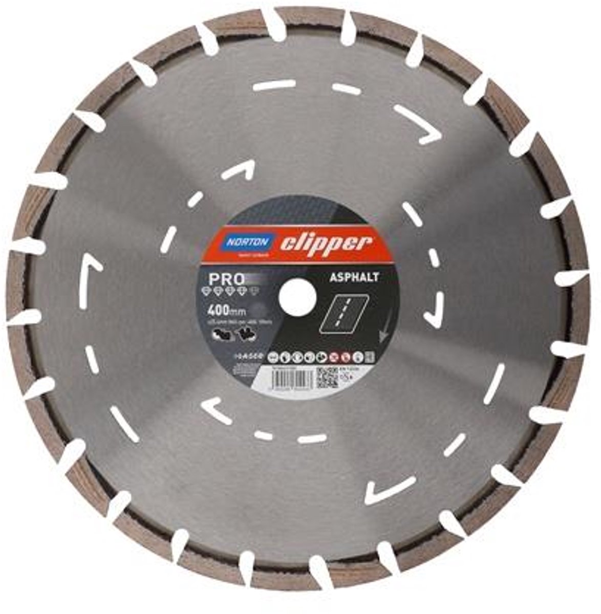 Diamantdoorslijpschijf D.400mm Boorgat 25,4mm voor doorslijper/voegenzaag