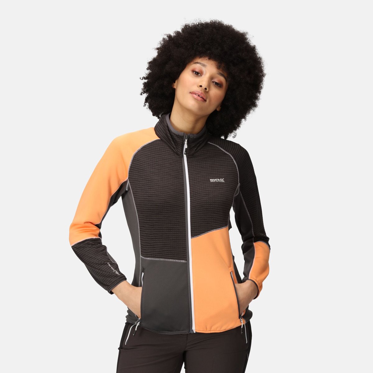 Softshell Dames Windbestendige Wandelen Yare Viii Zwart