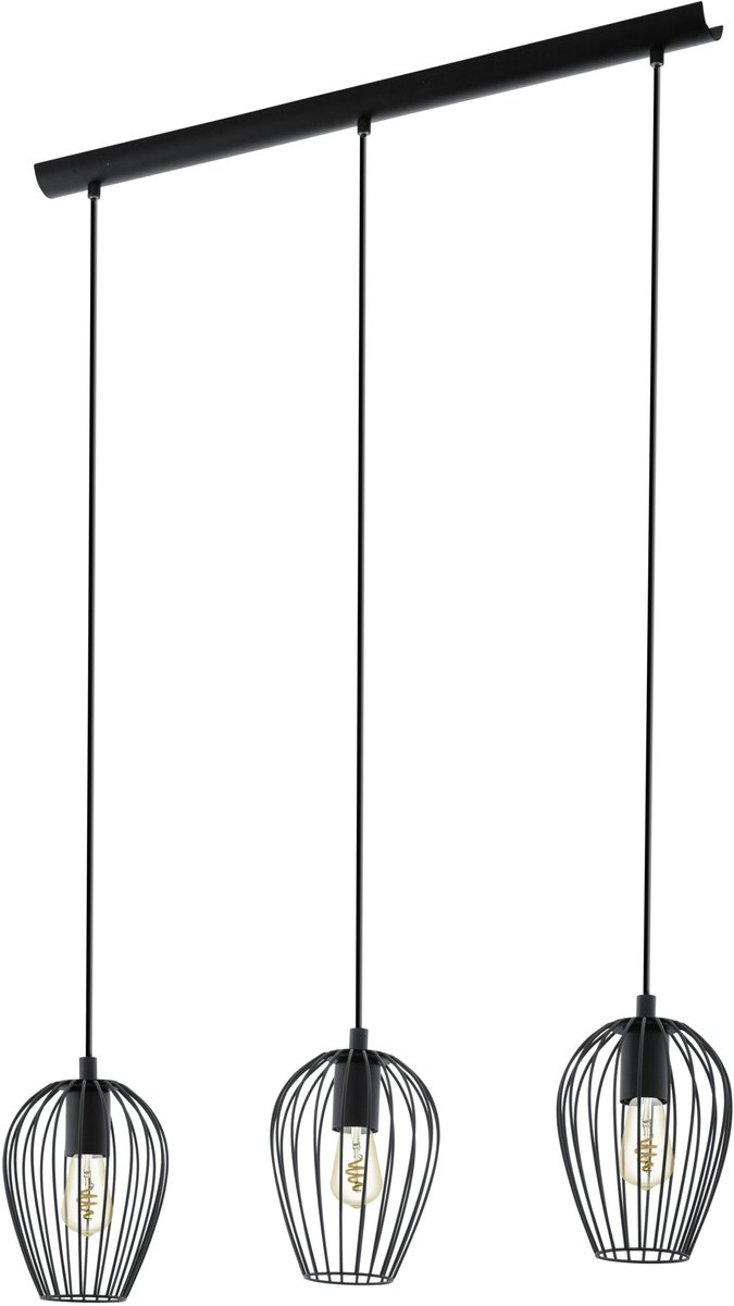 EGLO Newtown Hanglamp - E27 - 70 cm - Zwart