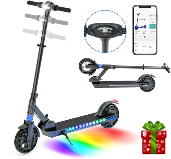 YEE RUN Elektrische Step 250W Motor - Maximale snelheid 25 km/u - Bereik tot 30 km - 8″ Banden - Met vering - Verstelbaar in Hoogte.