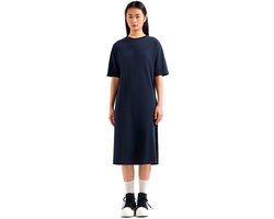 Armani Exchange Xw000353_af10359 Midi-jurk Met Korte Mouwen Blauw XL Vrouw