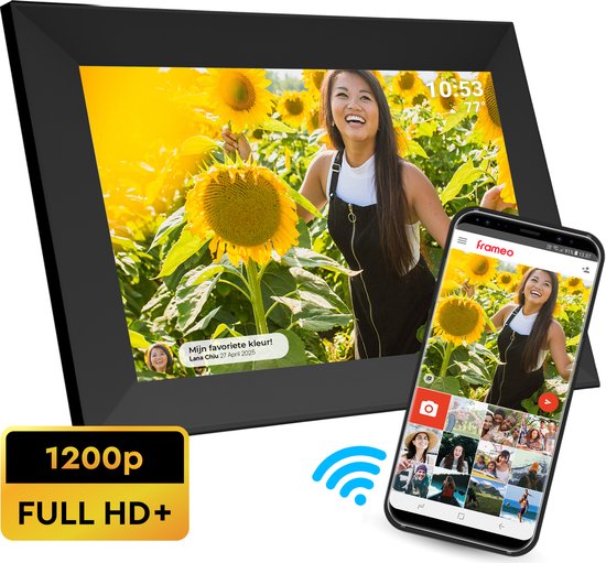 Denver PFF-1063BLACK cadre photos numériques Noir 25,6 cm (10.1") Écran tactile Wifi