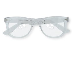 EyeDrop 004 - druppelbril voor oogdruppels - Universeel - Transparant - 4 maten gaten per glas - montuur van 100% gerecycled materiaal