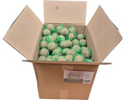 Voerwaarts - Mezenbollen - Vetbollen met netjes - 200 stuks in doos - vogelvoer