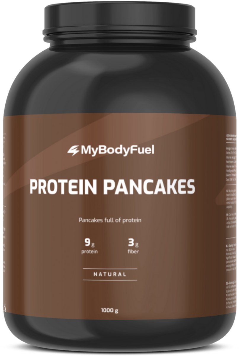 MyBodyFuel - Protein Pancakes - eiwit pannenkoeken - Proteïne Pannenkoekenmix - 1000 g - Naturel