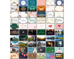 Huurdies® Ansichtkaarten Set – 100 kaarten – Blanco – 10x15cm - 300gms papier - Kaarten voor Alle Gelegenheden