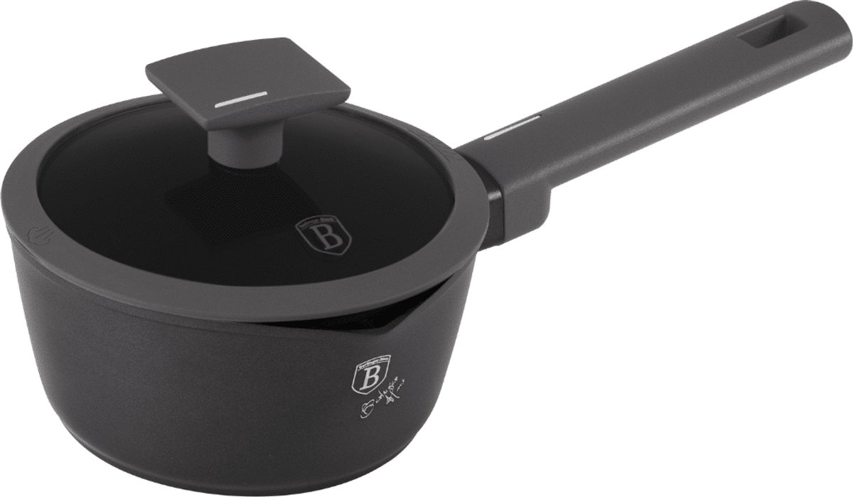 Berlinger Haus 8118 - Steelpan Anthracite Collection - Ø16cm - inductie - met deksel