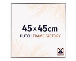 Fotolijst 45x45 cm - Kunststof - Zilver Hoogglans - Easy