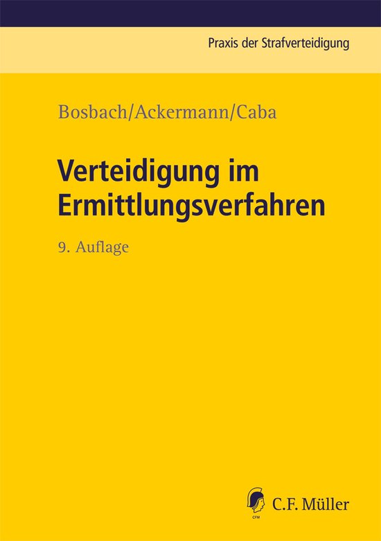Verteidigung im Ermittlungsverfahren - cover