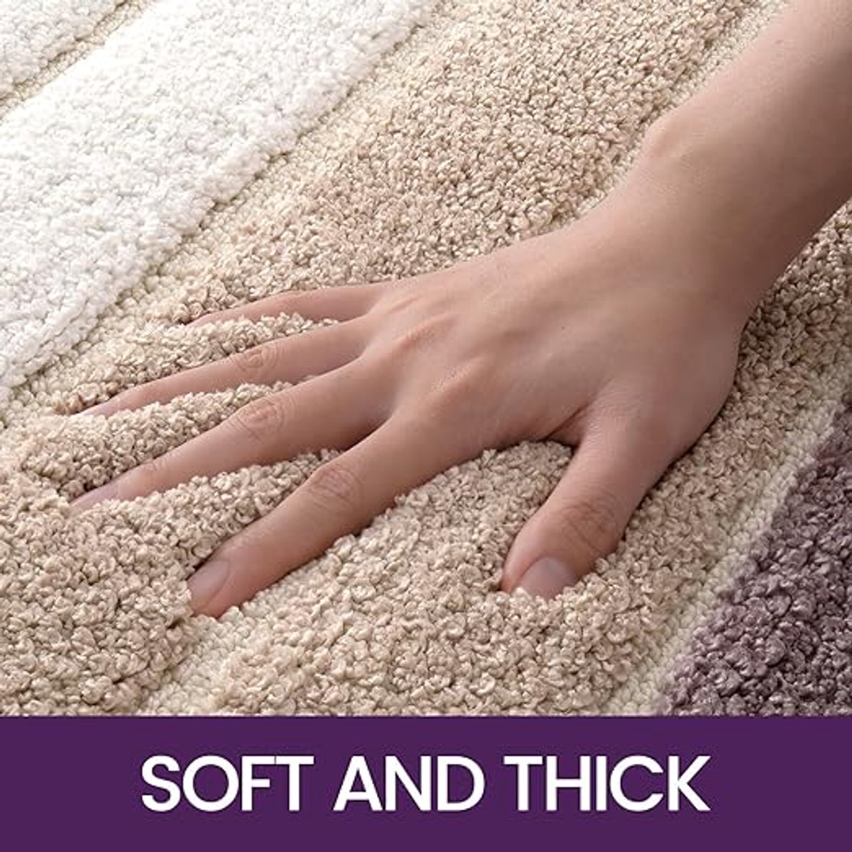 Microvezel Badkamervloermat, Badkamer Accessoires , Badmat 60 x 90 cm, Antislip, Absorberend Water, Machinewasbaar , beige