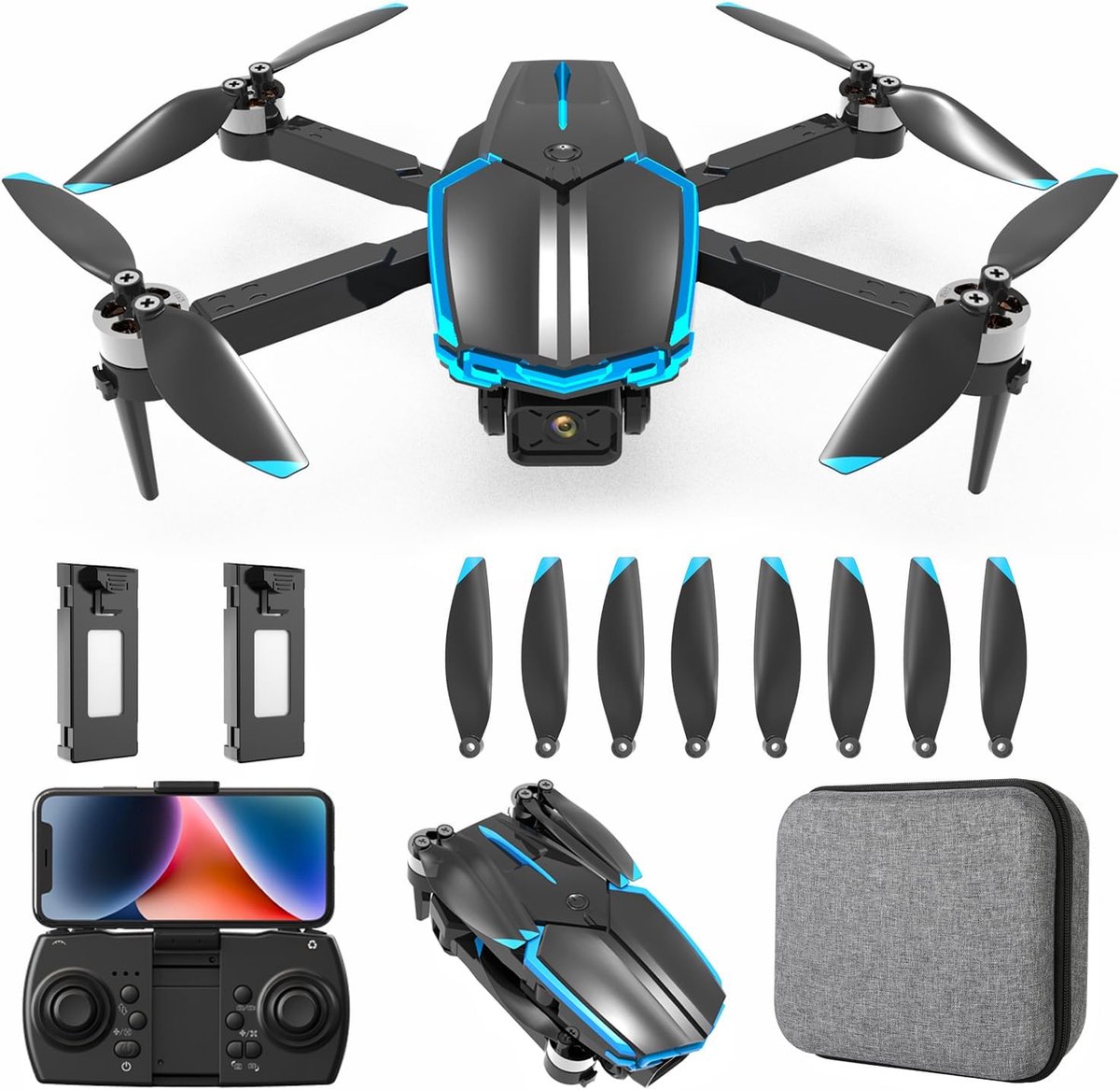 Drone voor kinderen met camera 1080P - Opvouwbare RC Quadcopter voor beginners