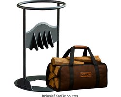 KanFix Houtklover Handmatig - Houtsplijter voor Brandhout & Aanmaakhout - Houtkliever met Kloofwig - Incl. Opbergtas
