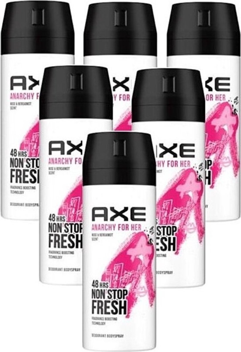 Axe Deodorant Anarchy For Her 150ml - Voordeelverpakking 6 stuks