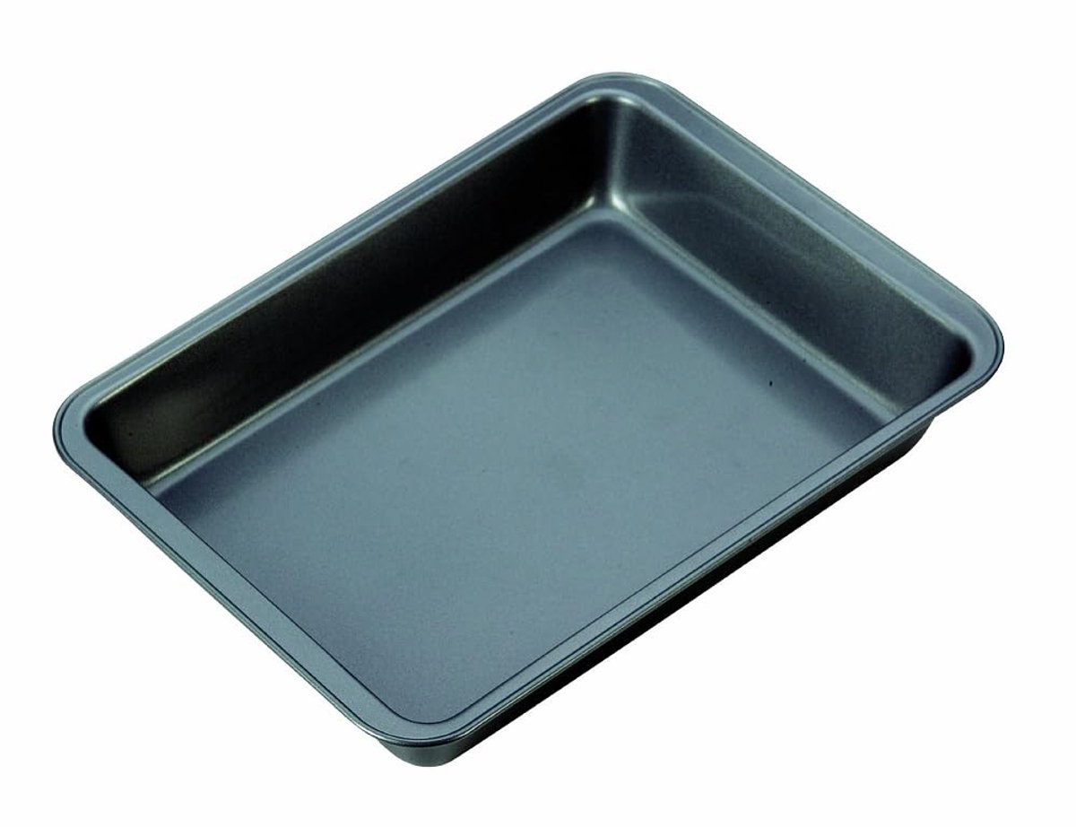Ibenzoa® Zwarte bakplaat van 36 x 25 cm voor veelzijdig gebruik in de keuken
