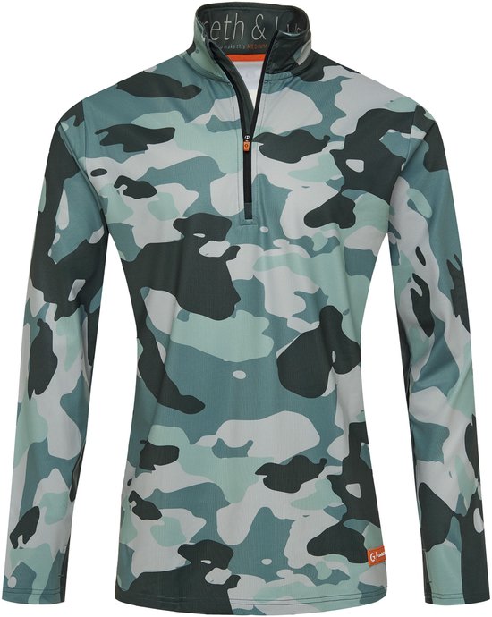 Gareth & Lucas Skipully The One Hundred and Three - Homme XXL - 100 % polyester recyclé - T-shirt de sport intermédiaire - Sports d'hiver