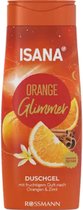 Winter Douchegel - Orange Glimmer - Isana | 1x 300ml - Sinaasappel & Kaneel | Limited Edition - Wintergeur Douchegel