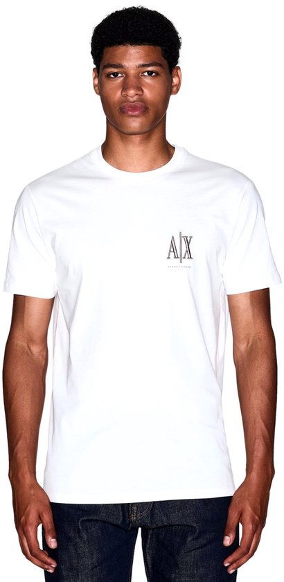 Printed Round Neck Short Sleeve T-shirt - White Shirts