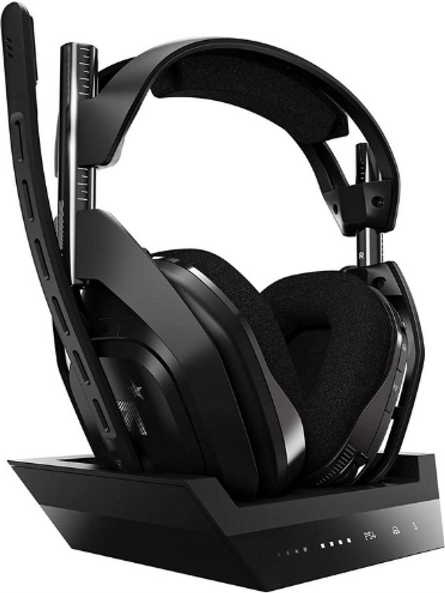 Thuys – Gaming A50 – Draadloze Headset Plus Basisstation Gen 4 – PS4, PC, Mac – Zwart & Zilver