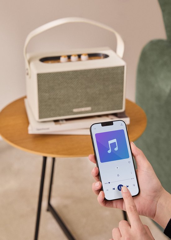 CREATE - Draagbare luidspreker met Bluetooth, USB en AUX, Groot - SPEAKER RETRO van CREATE — afbeelding 4