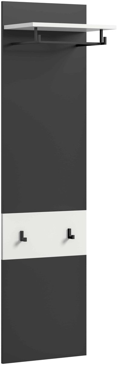 Furnilux Canu garderobekastpaneel wit NB Basaltgrijs NB - 29x45x165cm