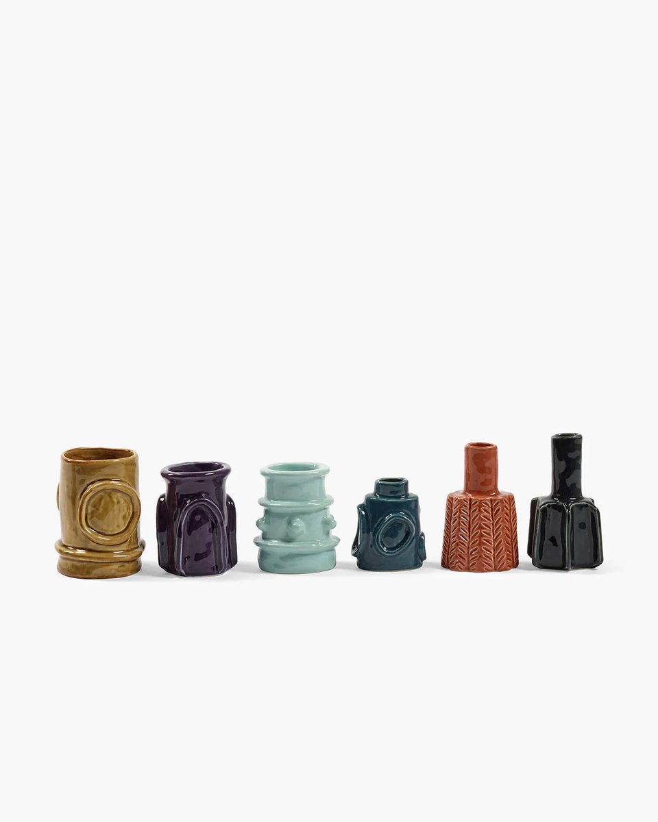 Serax Marie Michielssen - Vaas assortiment - Mix kleuren - 8 Ø - 6 stuks
