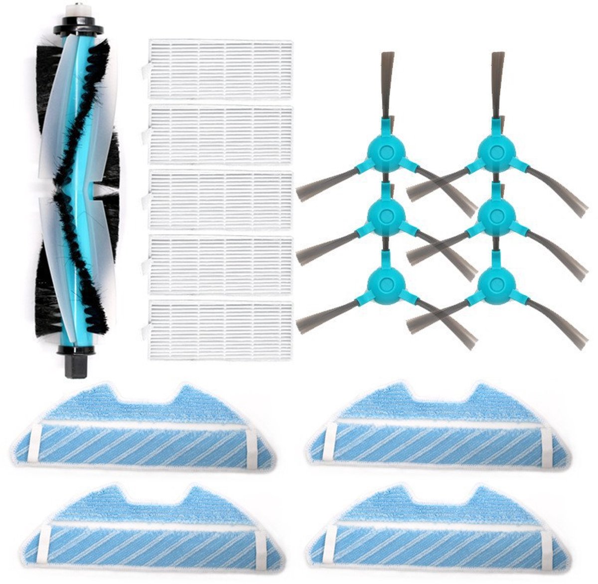 Geschikt voor conga grondveeger accessoires zijborstel 1290 1390 hoofdborstel Filter HYPATH Vloerdoek