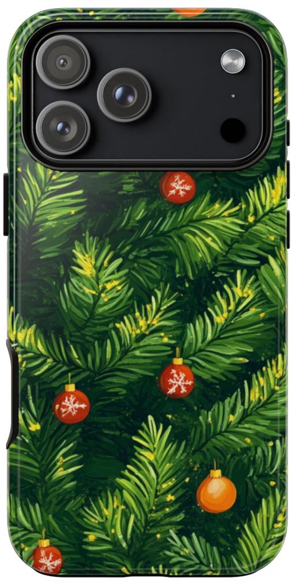 Kerst Dennentakken met Versieringen – Telefoonhoesje Geschikt voor iPhone 17 Pro Max